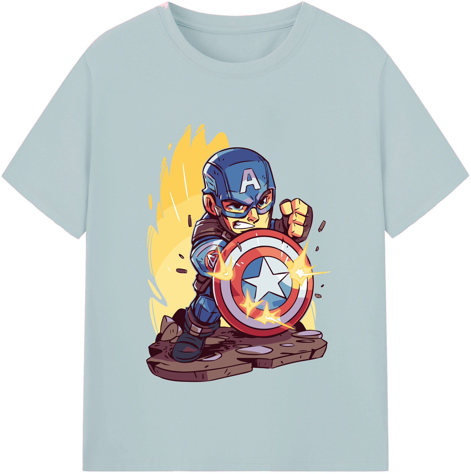 （画像用） アベンジャーズ The Avengers 綿100％半袖Tシャツ（フロントプリント）